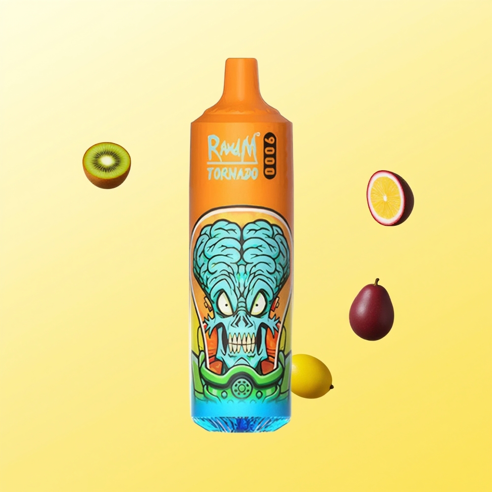 راند أند إم تورنادو RandM Fumot Tornado 9000 نفخة كيوي باشن فروت جوافة