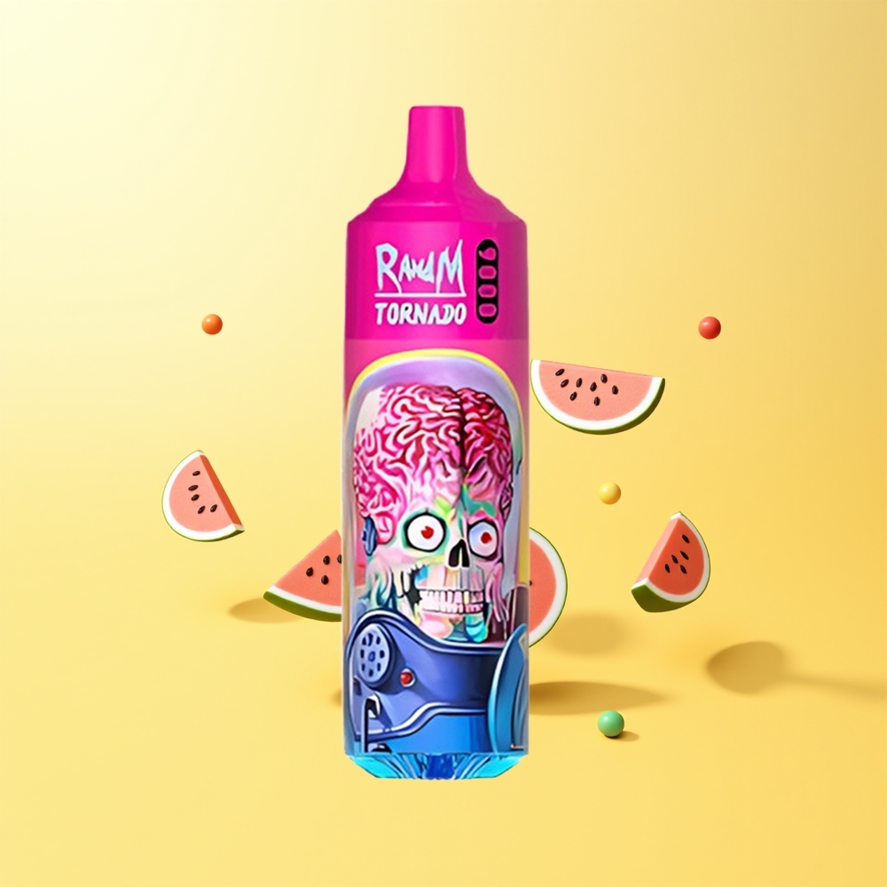 راند إم تورنادو RandM Fumot Tornado 9000 نفخة بطعم بطيخ سكيتلز