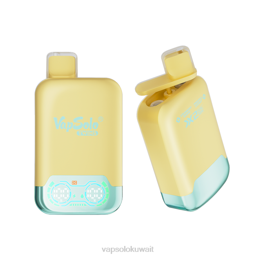 Vapsolo Kuwait - VapSolo TWINS vape القابل للتصرف الأناناس وجوز الهند والفراولة والموز PLPD31