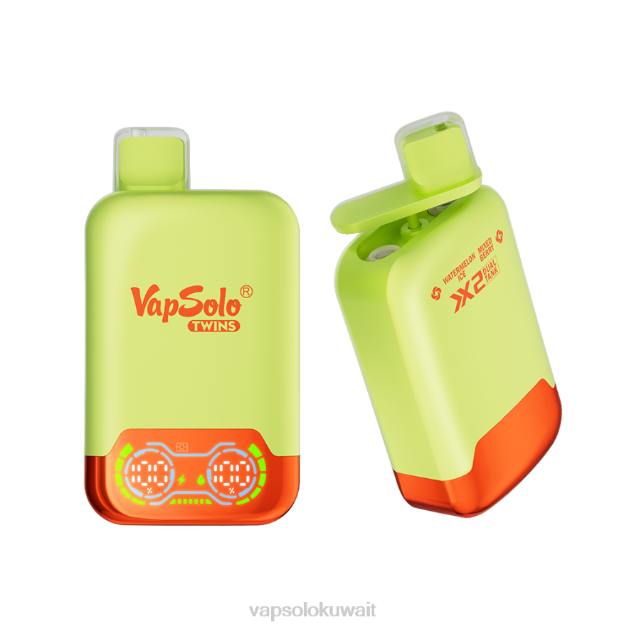 Vapsolo Kuwait - VapSolo TWINS vape القابل للتصرف ثلج بطيخ و توت مشكل PLPD34
