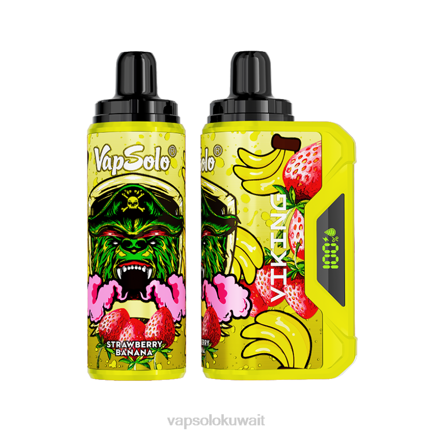 Vapsolo Kuwait - VapSolo VIKING vape القابل للتصرف موز فراولة PLPD43