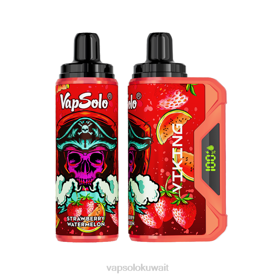 Vapsolo Kuwait - VapSolo VIKING vape القابل للتصرف الفراولة والبطيخ PLPD46