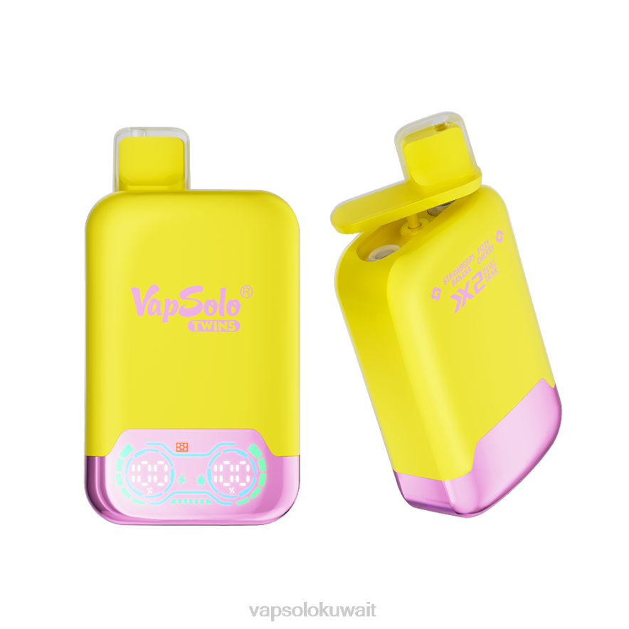 Vapsolo Vape - VapSolo TWINS vape القابل للتصرف الفراولة والموز والكرز الغازي PLPD32