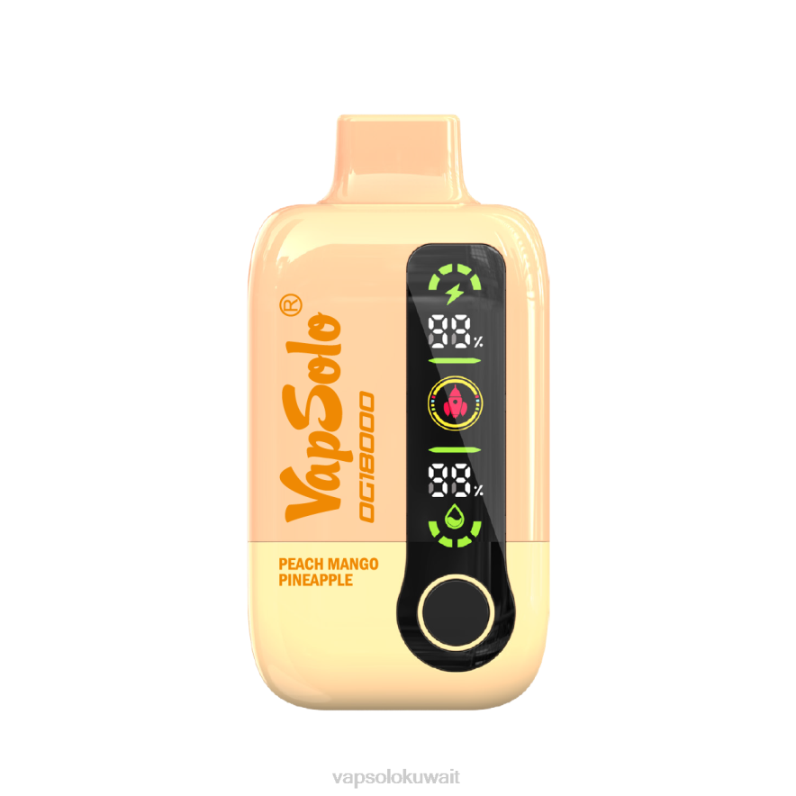 Vapsolo Vape - VapSolo DG18000 vape القابل للتصرف خوخ، مانجو، أناناس PLPD53