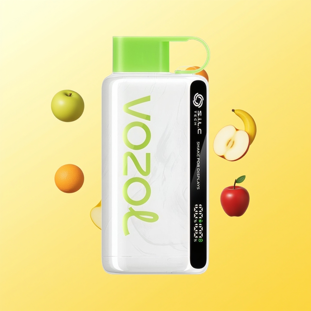 فوزول ستار VOZOL STAR 9000/12000 فايب قابل للتخلص منه تفاح حامض مثلج مع شحن أسرع بنسبة ٣٠٪